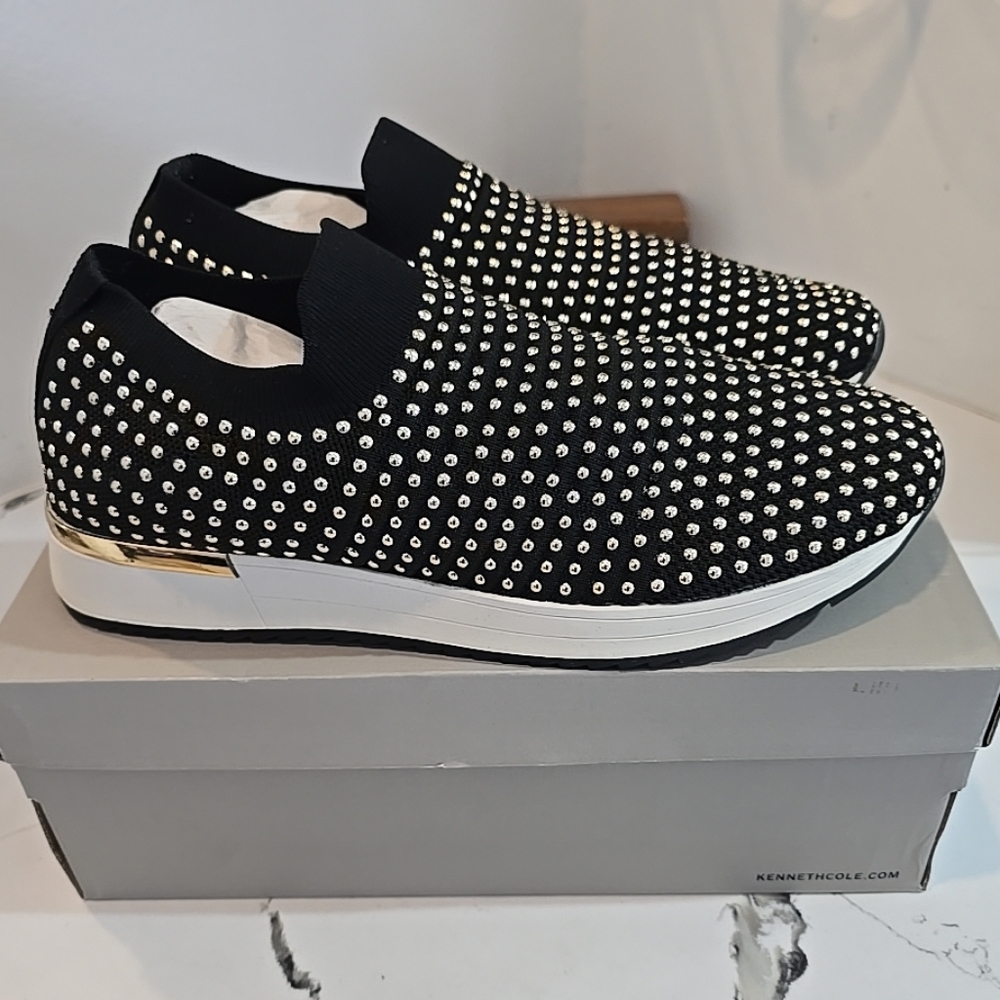 Kenneth Cole REACTION Cameron Embellished Jewel Platform Women's Size 11 NWB - Picture 6 of 11